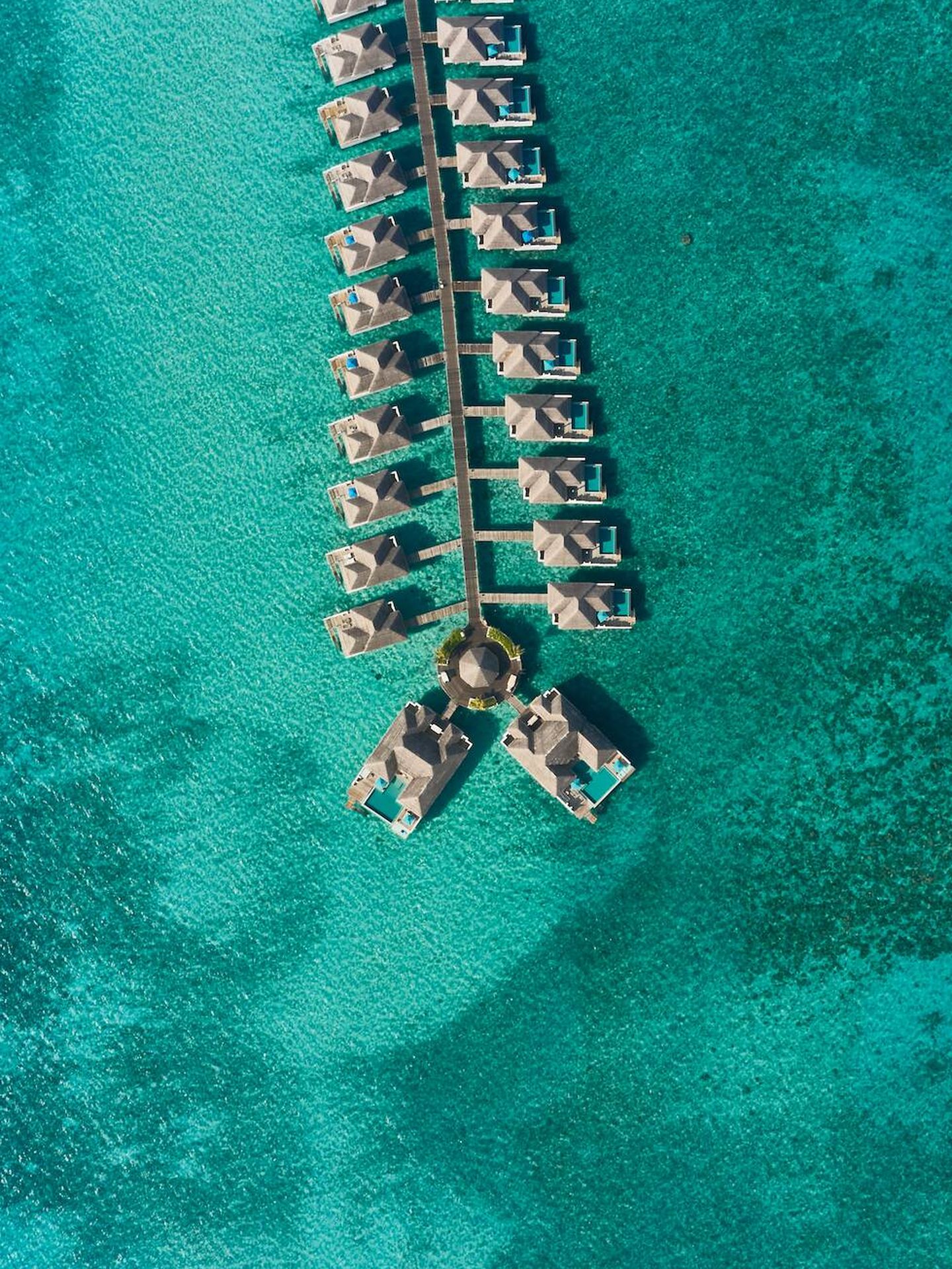 El espectacular atolón en el que se encuentra el hotel. (Cortesía)