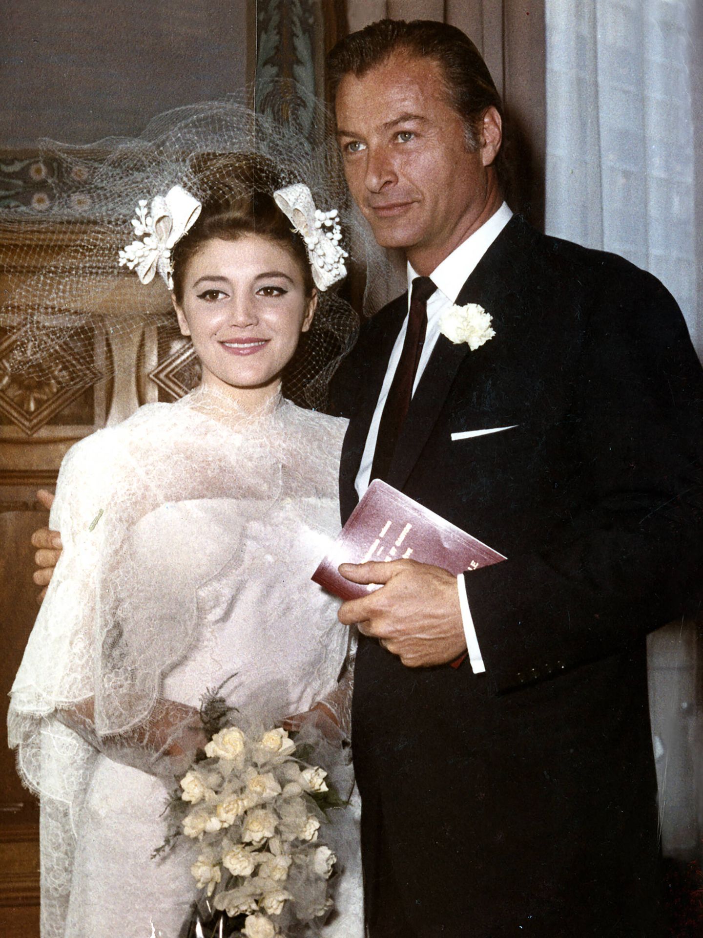 Tita y Lex Barker se casaron en Ginebra en 1965. Hacía frío, pero estaba soleado. (Cortesía)