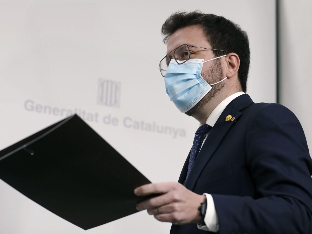 Foto: El presidente de la Generalitat, Pere Aragonès. (EFE/ Andreu Dalmau)