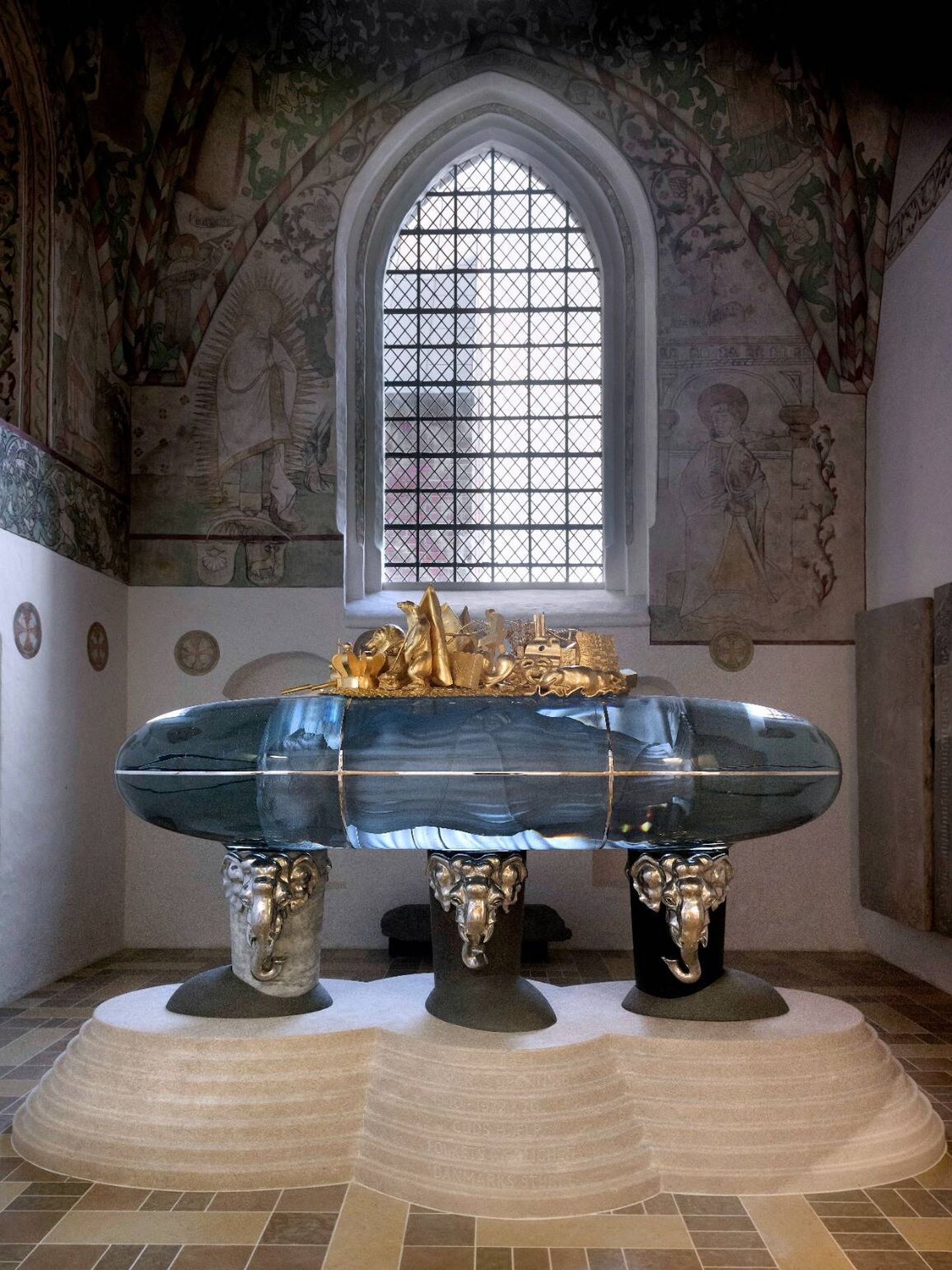 El sarcófago de la reina Margarita. (Casa Real de Dinamarca/Keld Navntoft)