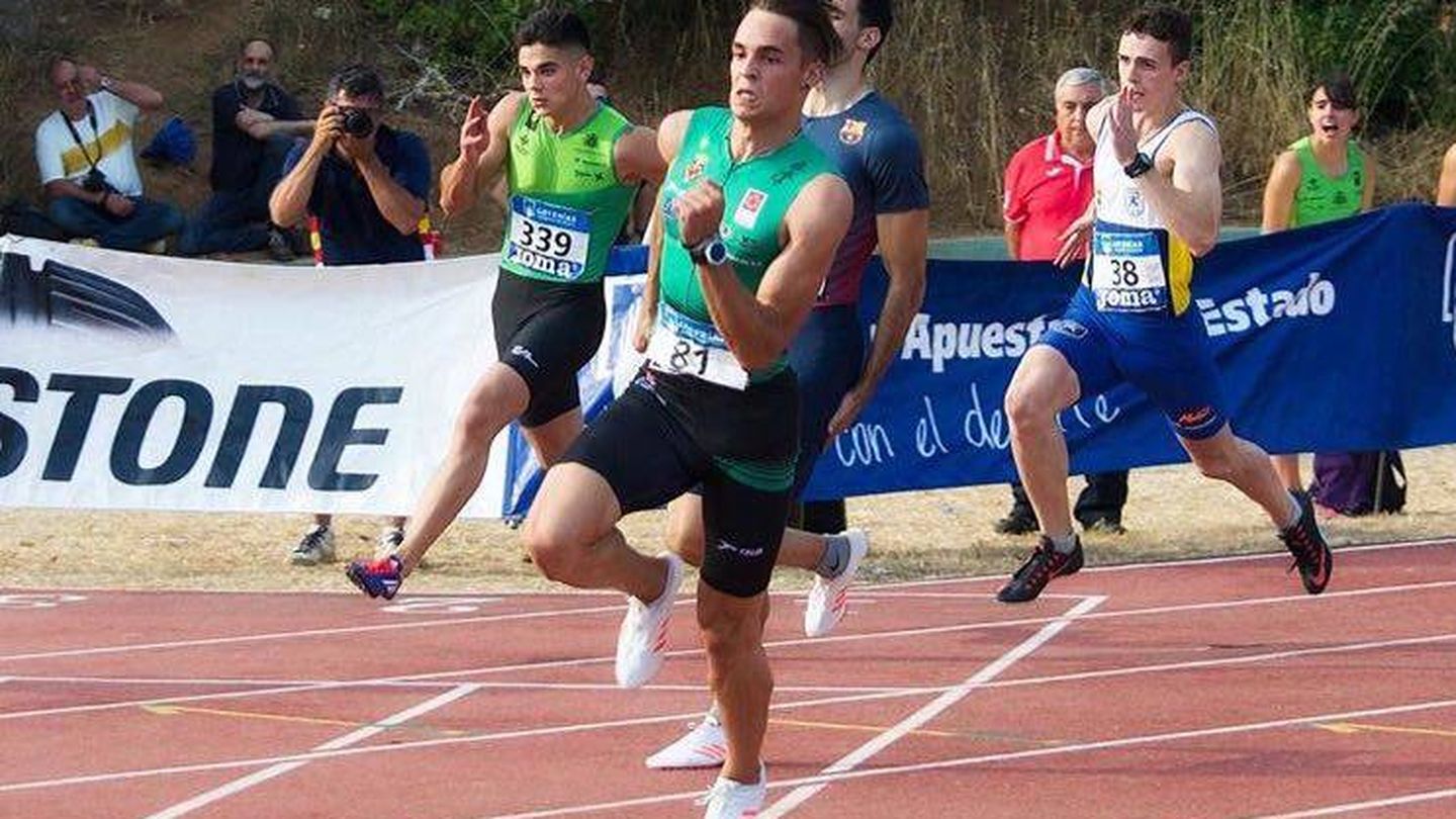Daniel Ambrós, en acción durante una carrera.