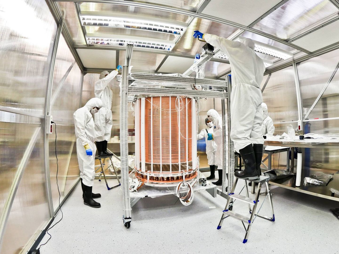 El XENON1T, el mejor detector de materia oscura del mundo, no ha ofrecido aún resultados concluyentes (INFN)