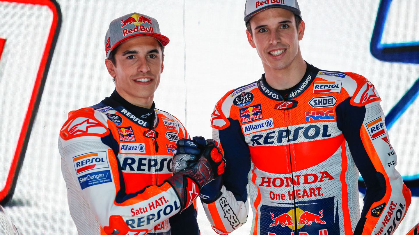 Marc y Álex, en la presentación del Repsol-Honda esta temporada. (EFE)