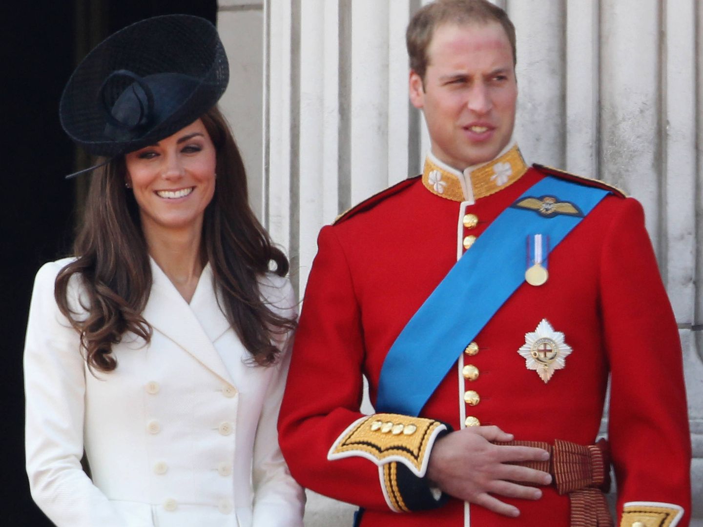 Kate Middleton junto al príncipe Guillermo en el Trooping The Colour de 2011. (Getty)