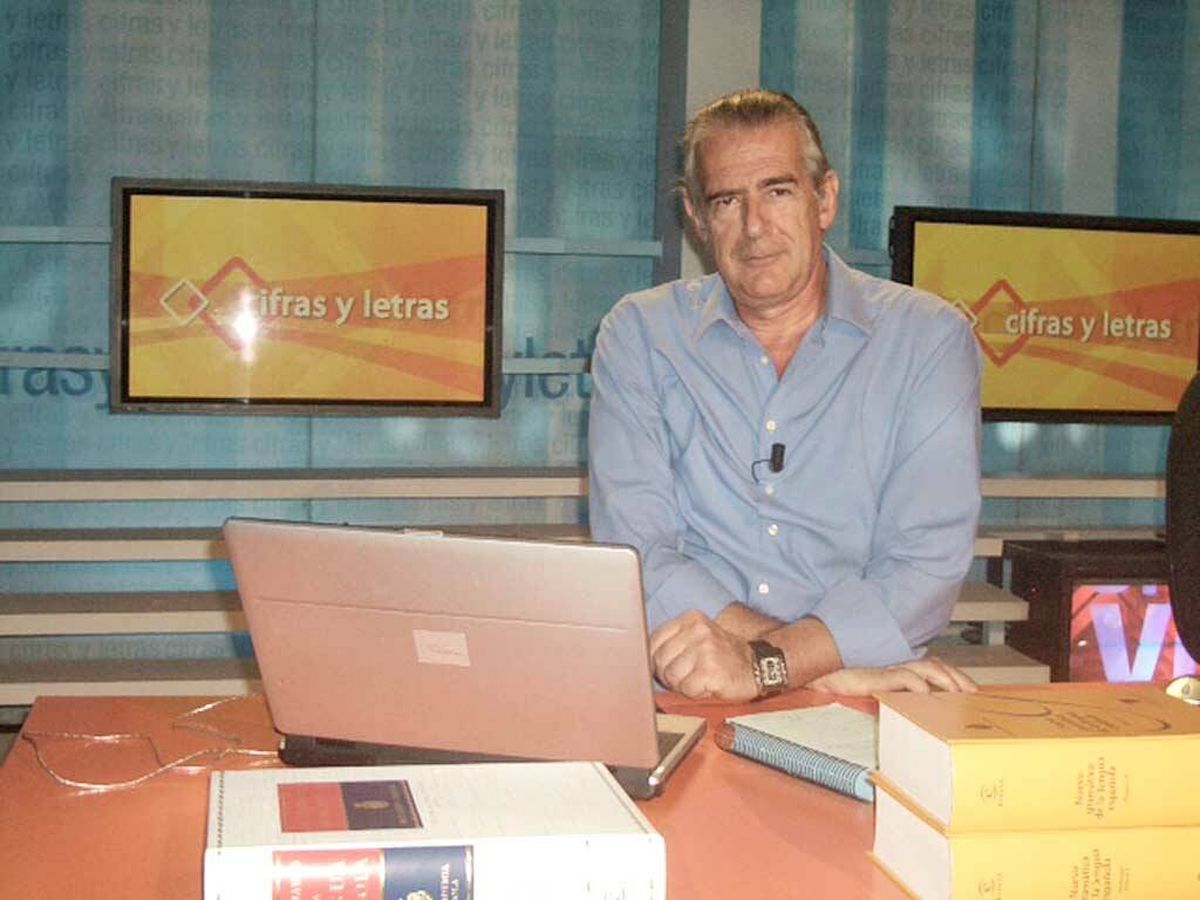 Foto: Antonio Elegido, experto en lengua castellana del concurso 'Cifras y letras'. (Telemadrid)