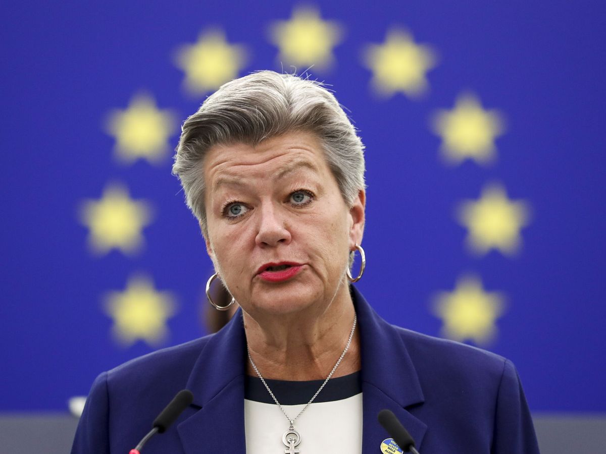 Foto: La comisaria europea de Interior, Ylva Johansson. (EFE/EPA/Julien Warnand)