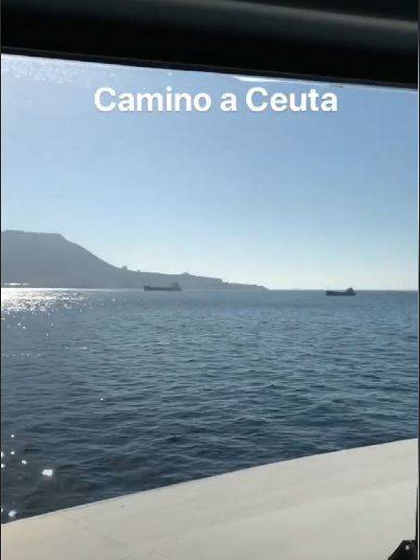 Rivera, camino a Ceuta. (Instagram)