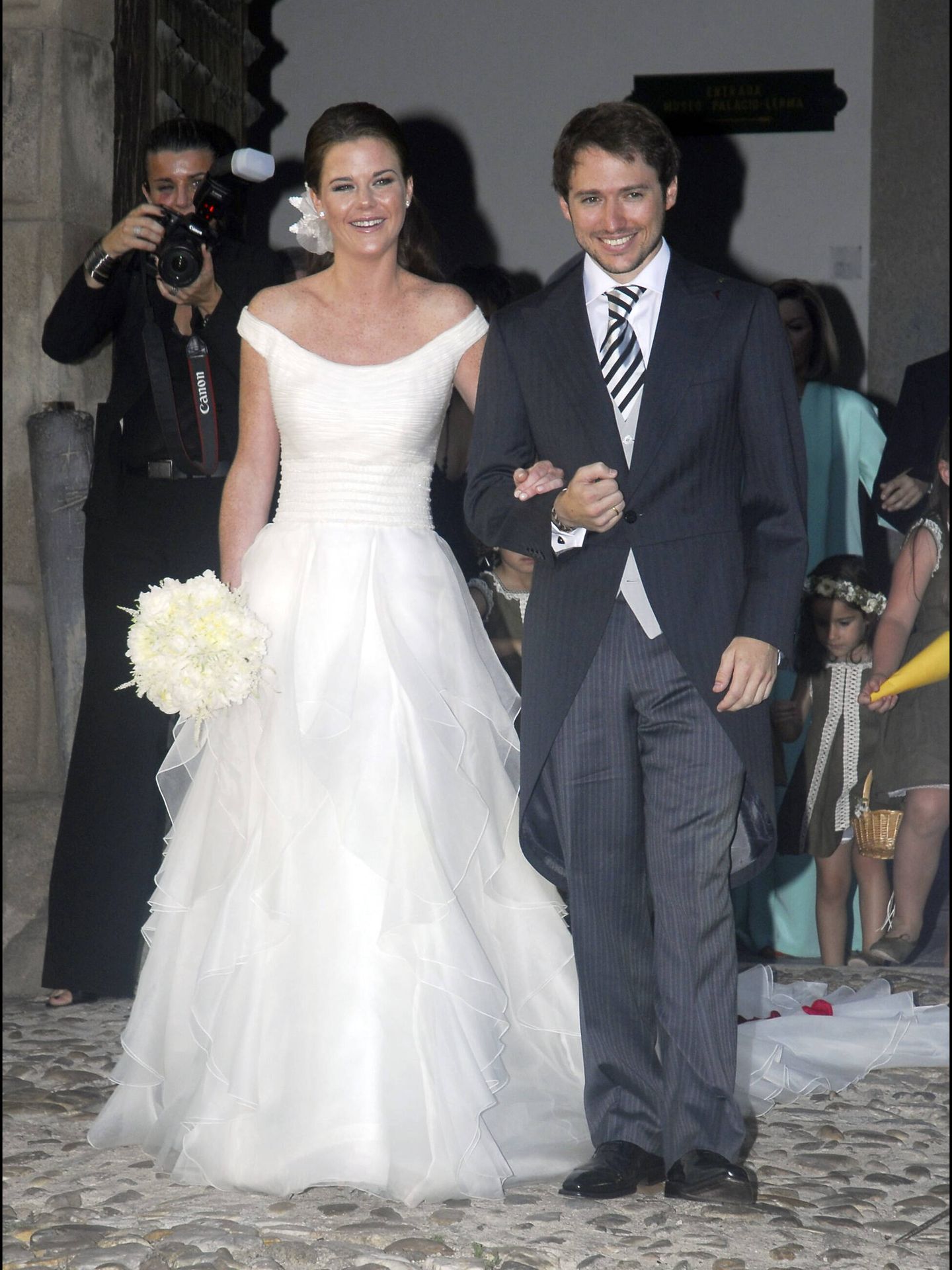 Amelia Bono y Manuel Martos, el día de su boda. (Gtres)