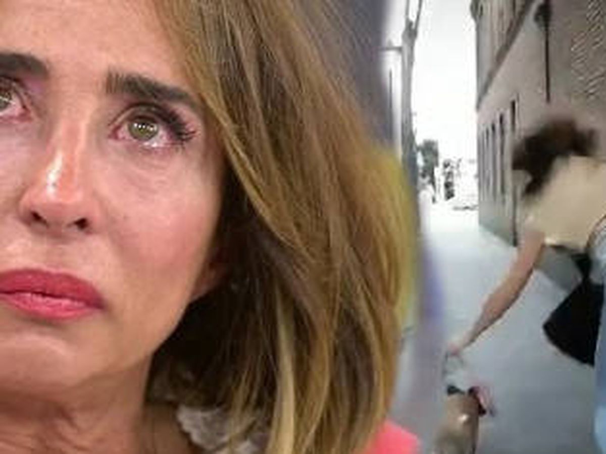 Foto: La caída de María Patiño. (Telecinco).