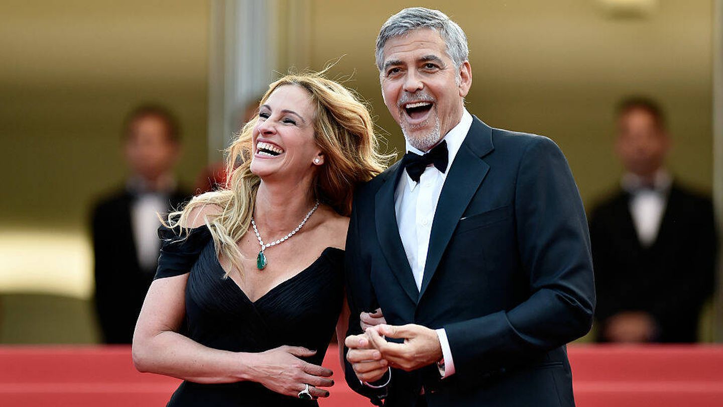 Roberts y Clooney, en una imagen de archivo. (Getty/Pascal le Segretain)