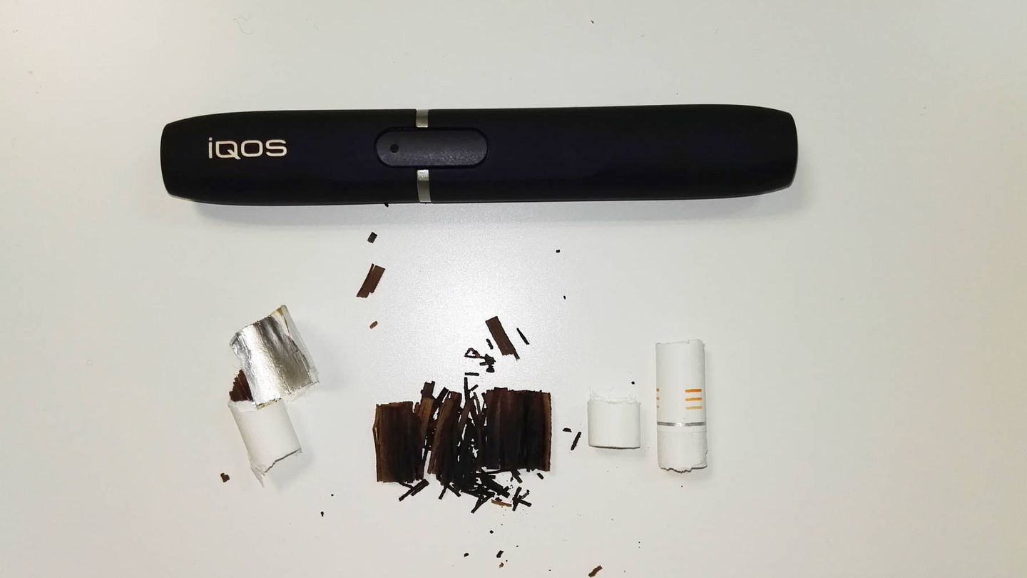 Restos del tabaco especial para fumar con IQOS. (Foto: C. Otto)
