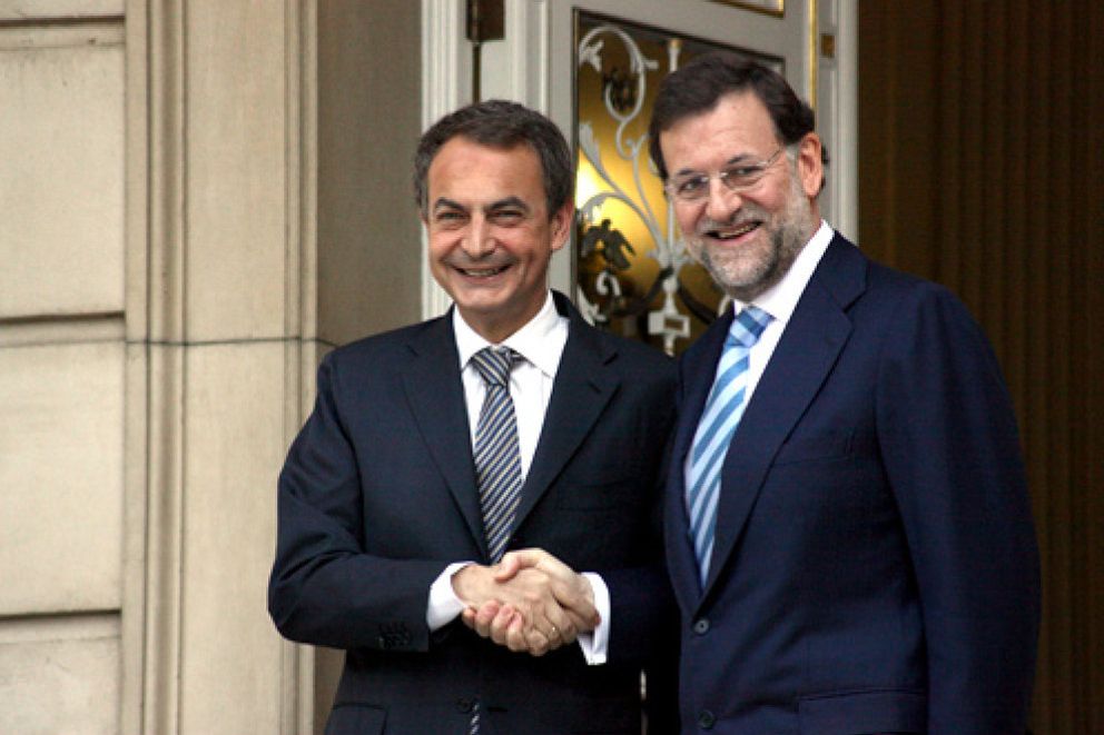 Foto: Zapatero busca en Rajoy el apoyo que no encuentra en los mercados