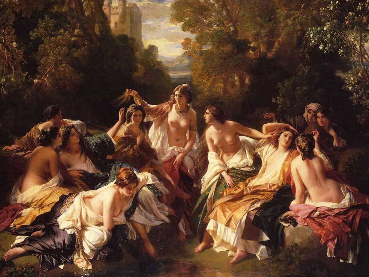 'Florinda', óleo sobre lienzo de Franz Xaver Winterhalter. 