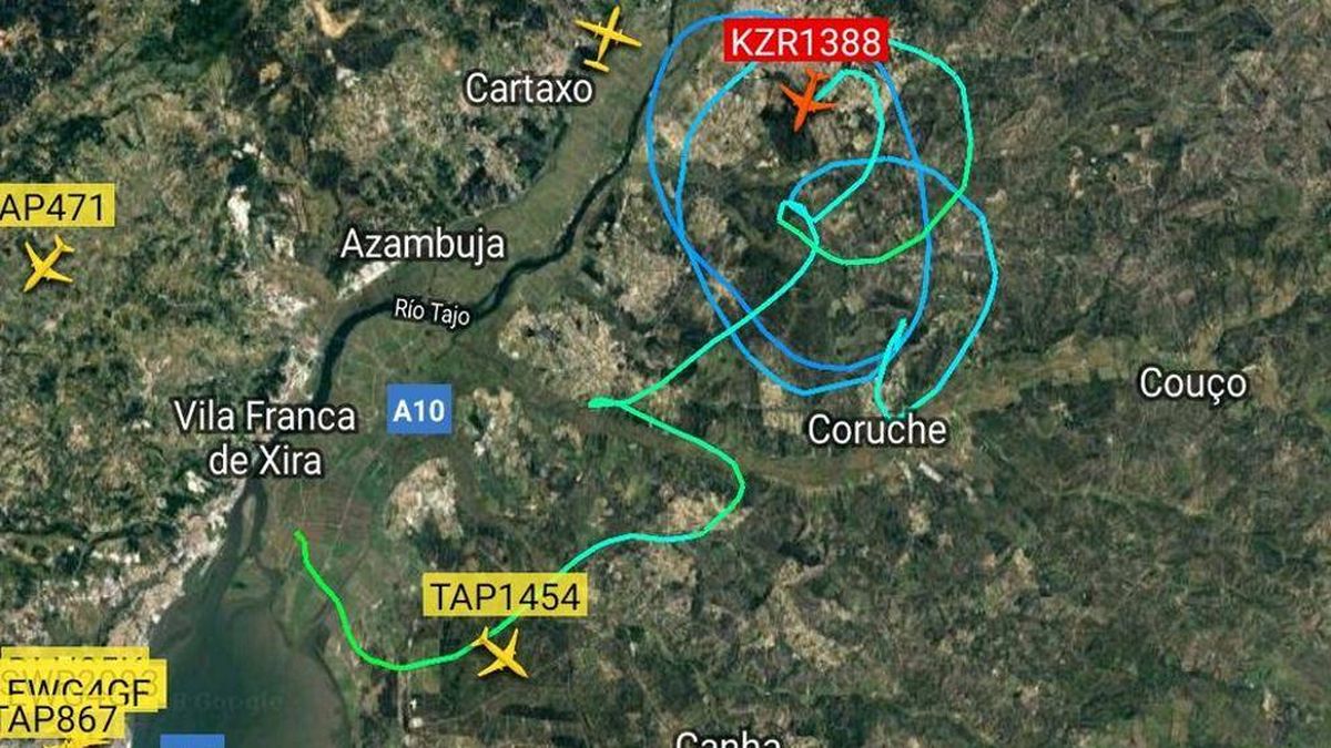A un avión le fallan los mandos en Lisboa y logra aterrizar gracias a dos F-16