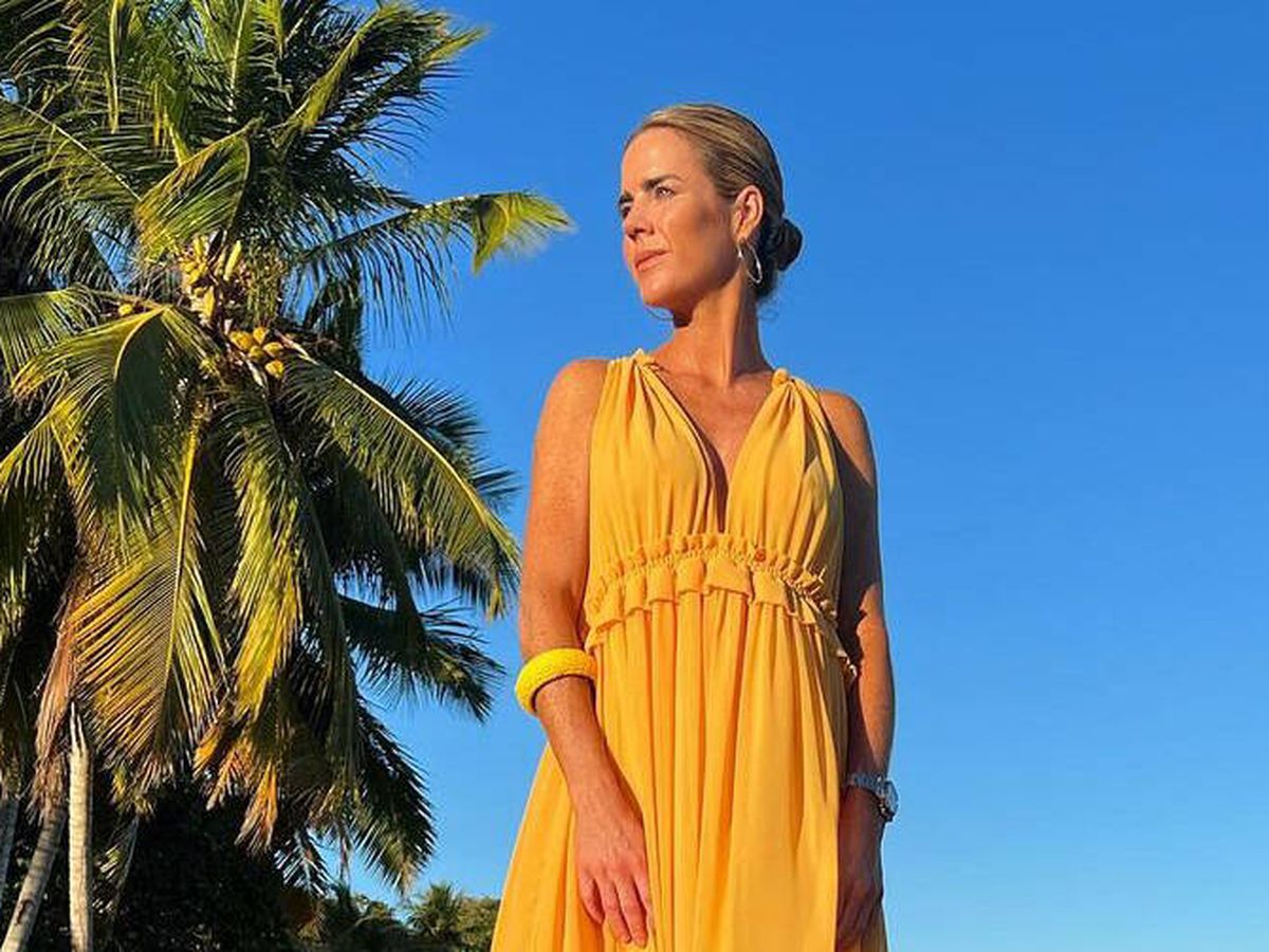 Foto: Amelia Bono luce un vestido de Zara. (Instagram)