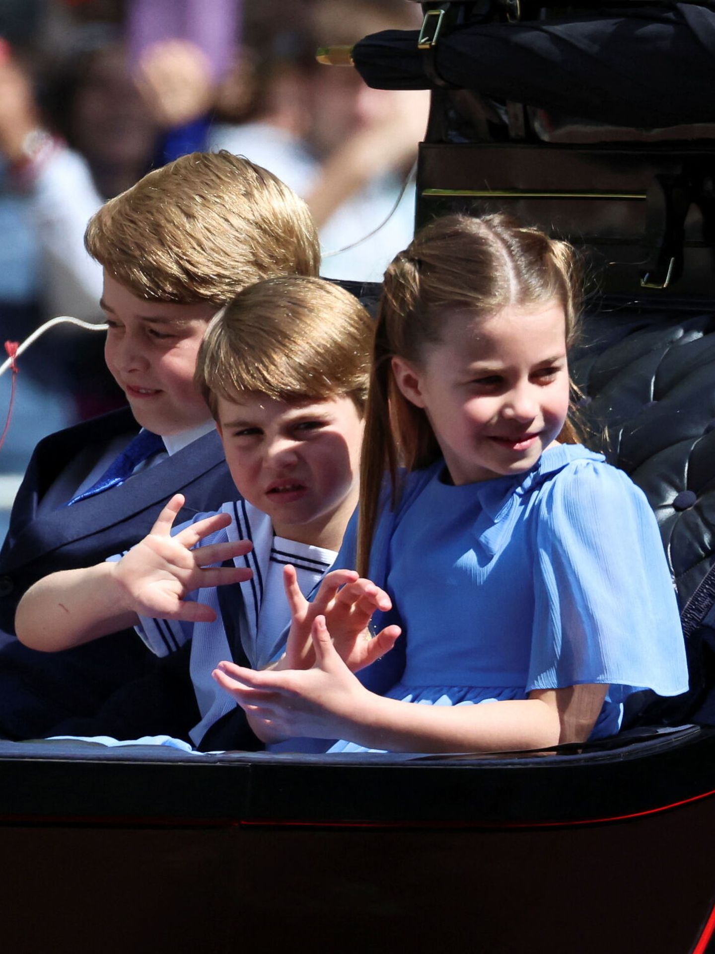 George, Charlotte y Louis. (Reuters/Phil Noble)
