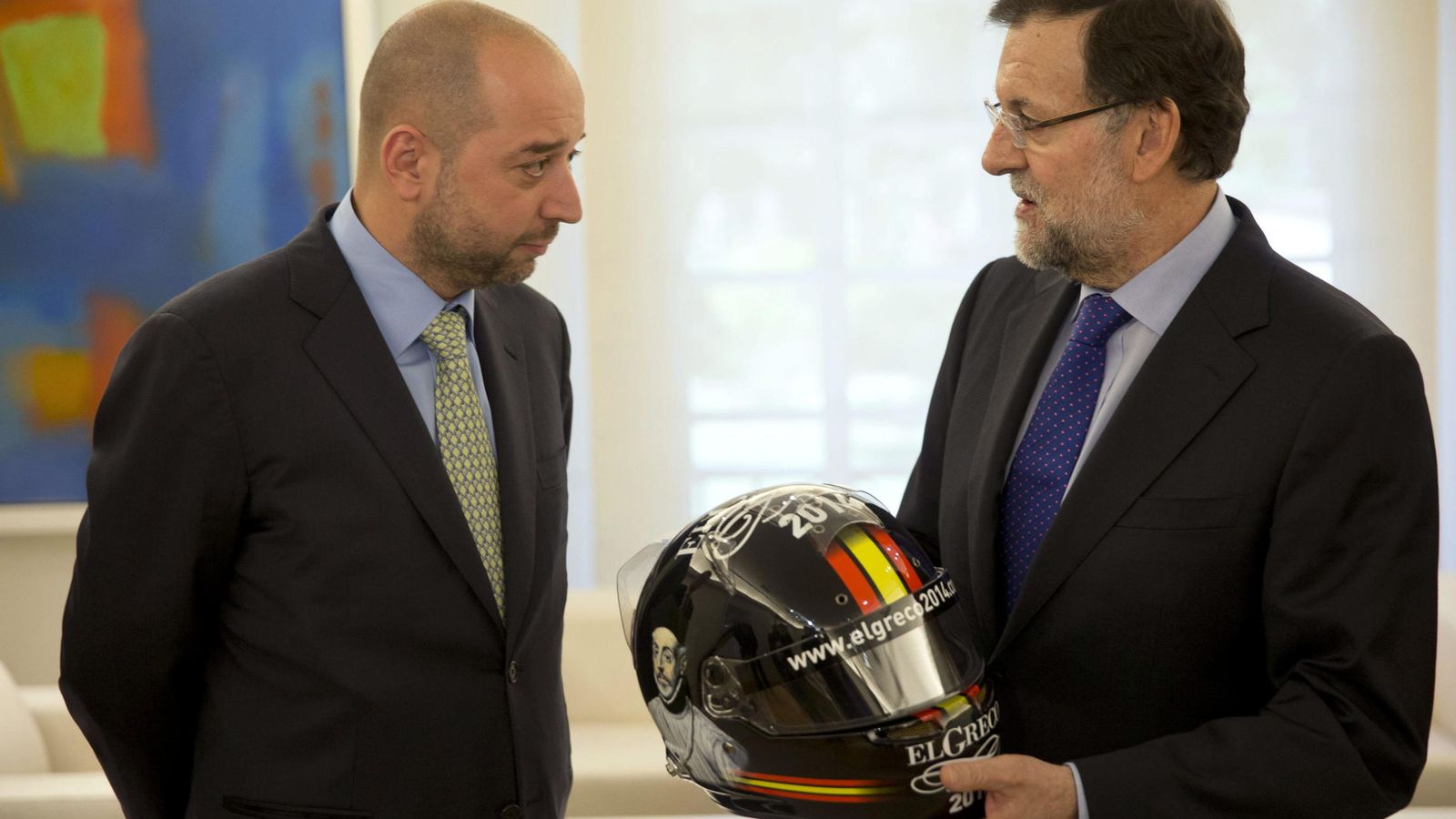 Foto: Gerard López, propietario de Lotus, junto a Mariano Rajoy, presidente del Gobierno (EFE)