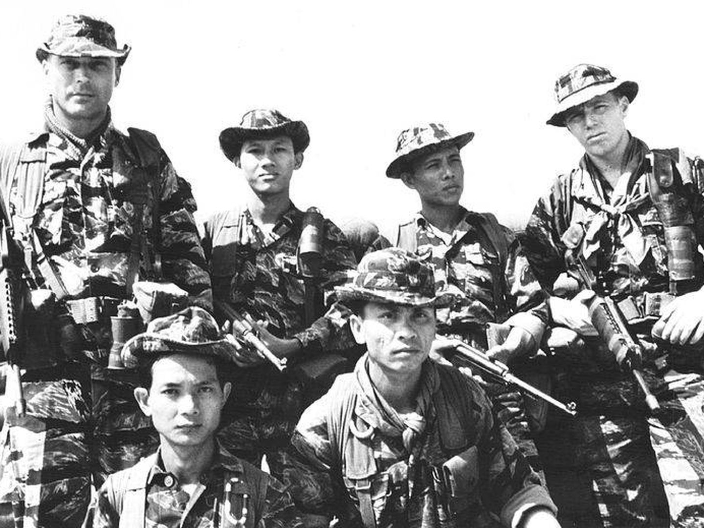 Fuerzas especiales estadounidenses y survietnamietas en septiembre de 1968
