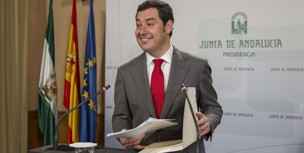 El presidente del PP andaluz, Juan Manuel Moreno. (EFE)