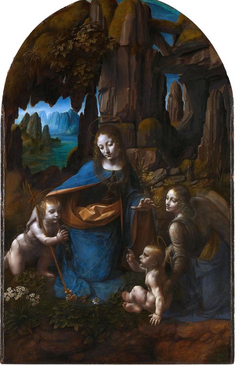 La Virgen de las Rocas, cuadro realizado entre 1483 y 1486.