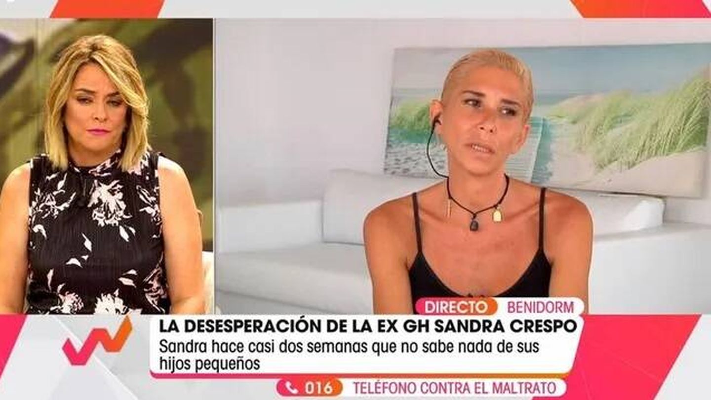 Toñi Moreno y Sandra Crespo. (Telecinco).