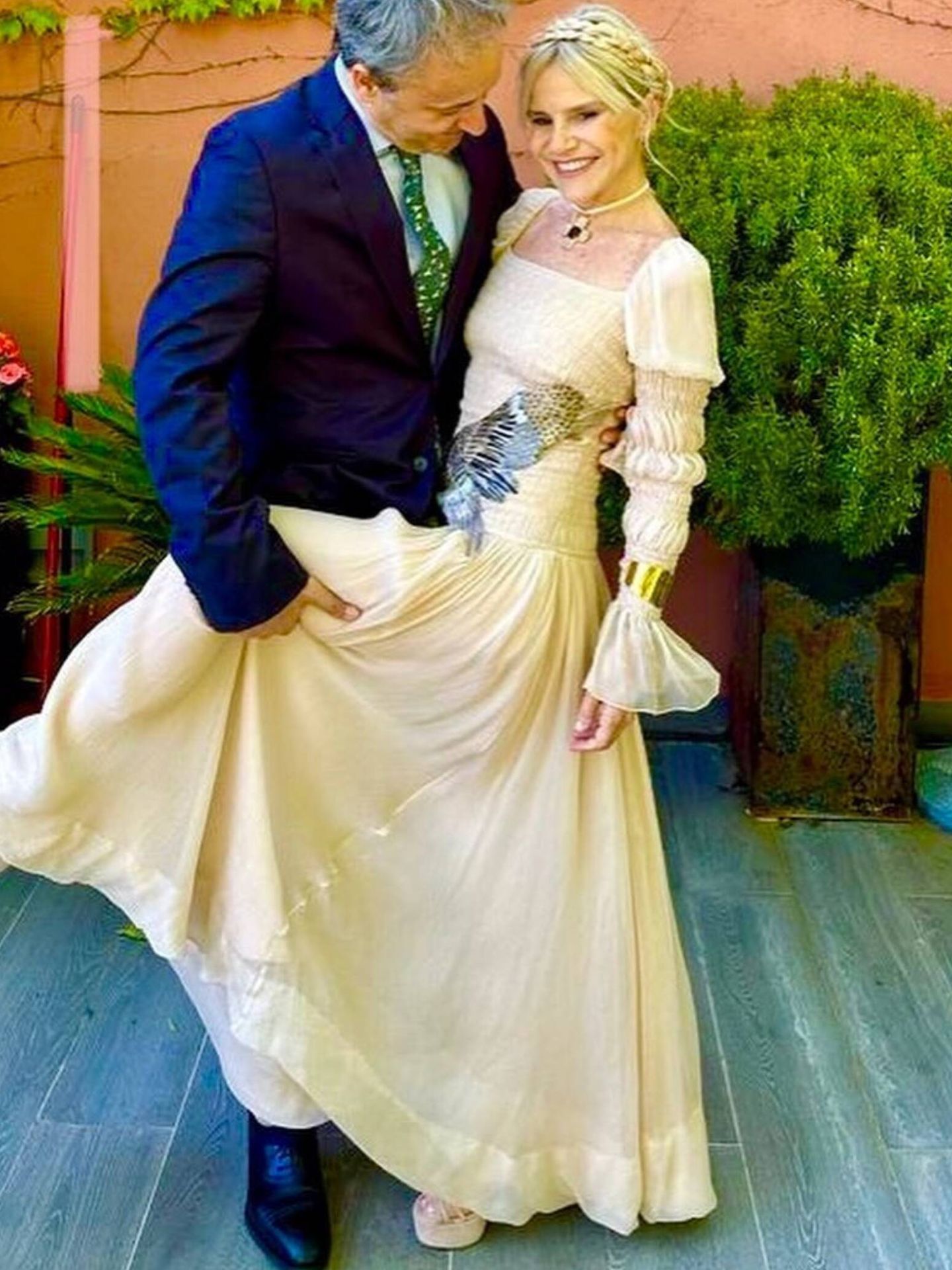 Eugenia Martínez de Irujo y Narcís Rebollo, preparados para la boda de Tamara Falcó. (Instagram/@eugeniamartinezdeirujo)