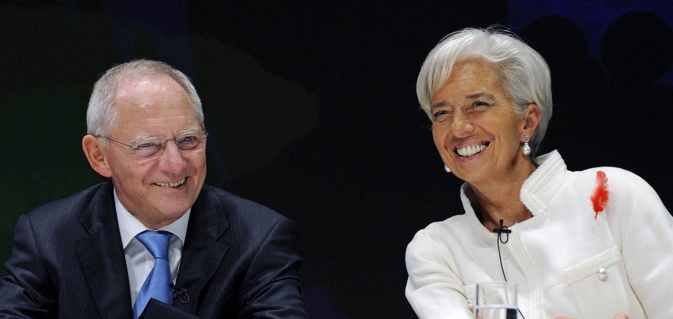 Wolfgang Schäuble y Christine Lagarde
