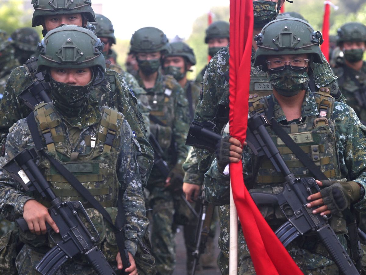 Foto: Militares en Taiwán. (Reuters/Ann Wang)