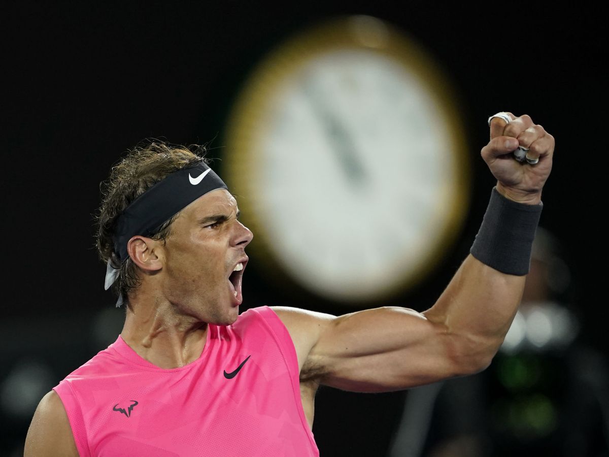 Foto: Rafa Nadal celebra un punto en el Open de Australia. (Reuters)