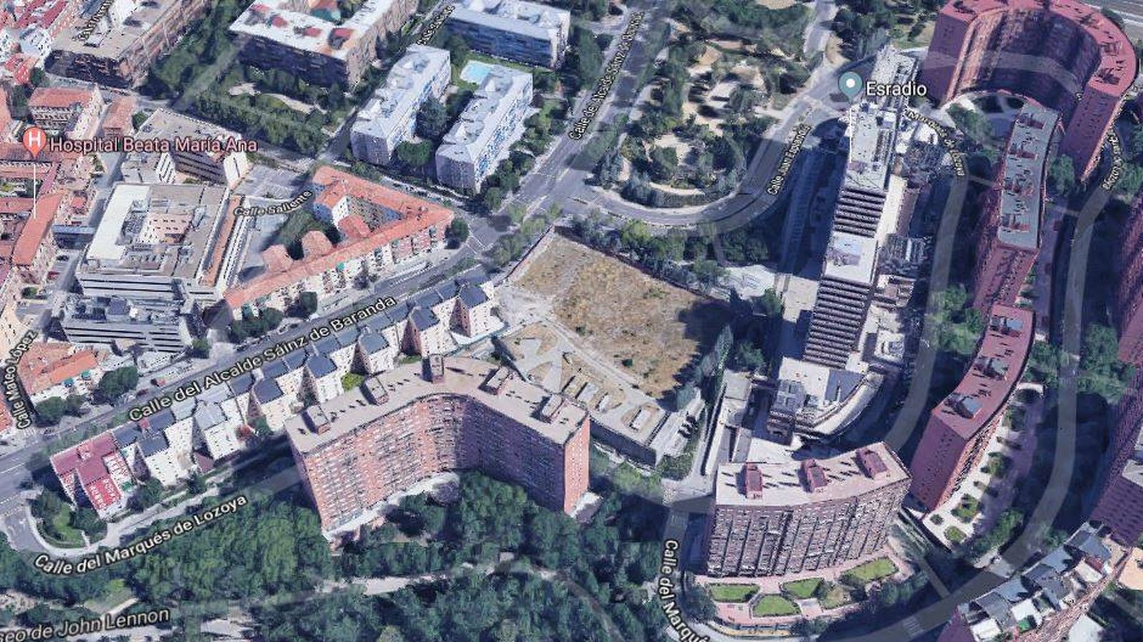 Foto: Solar a la venta de Iberdrola en Madrid. (Google Maps)