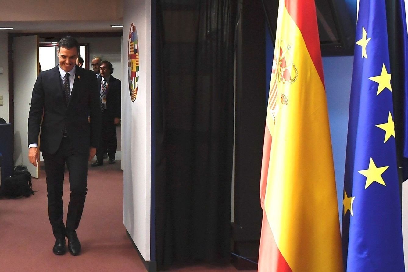 El presidente en funciones, Pedro Sánchez, en Bruselas. (EFE)