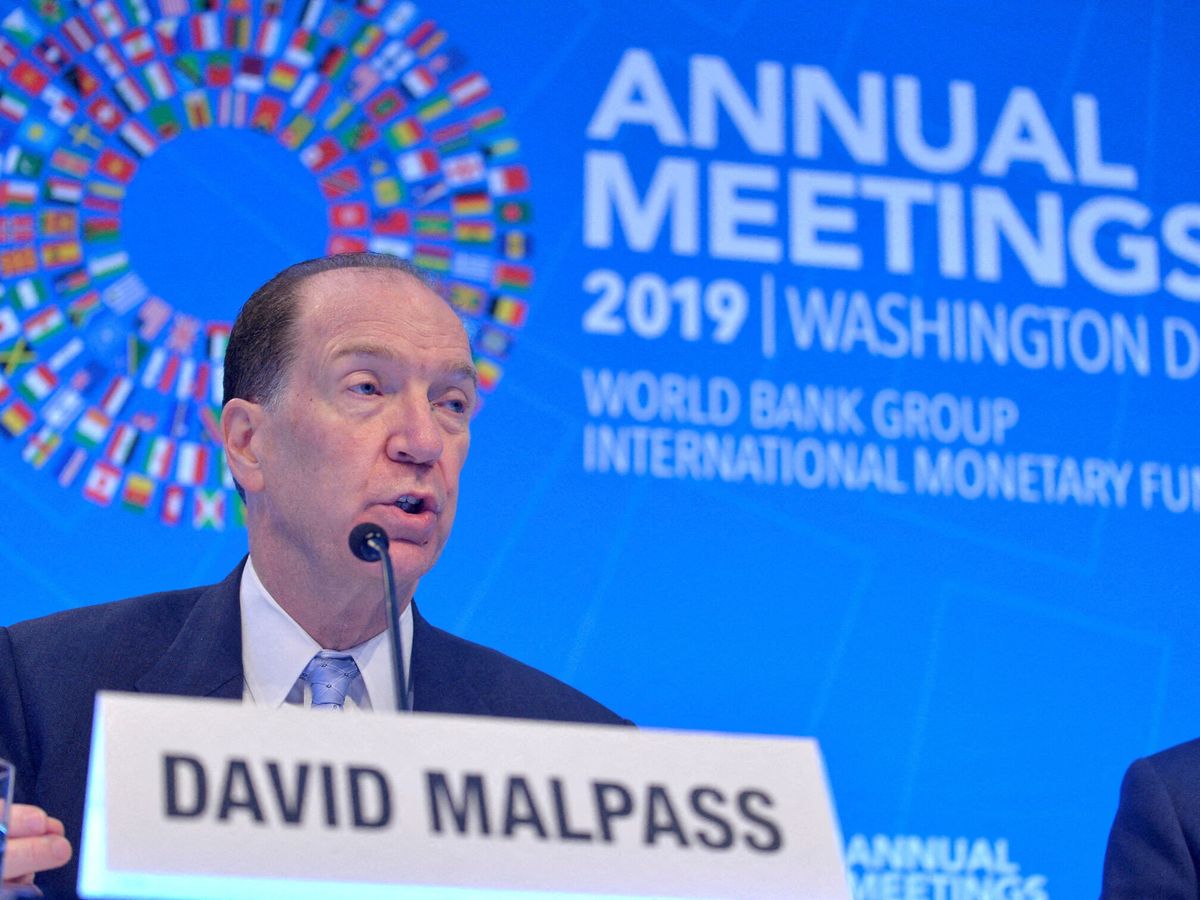 Foto: El presidente del Banco Mundial, David Malpass. (Reuters/Mike Theiler)