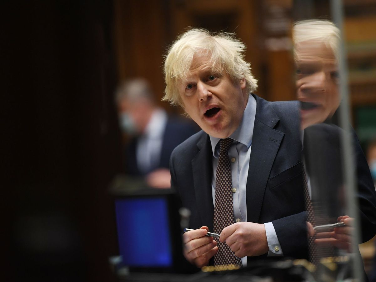 Foto: Boris Johnson espera que los británicos con estilos de vida poco saludables se deshagan de esos kilos de más (Jessica Taylor Handout via Reuters)