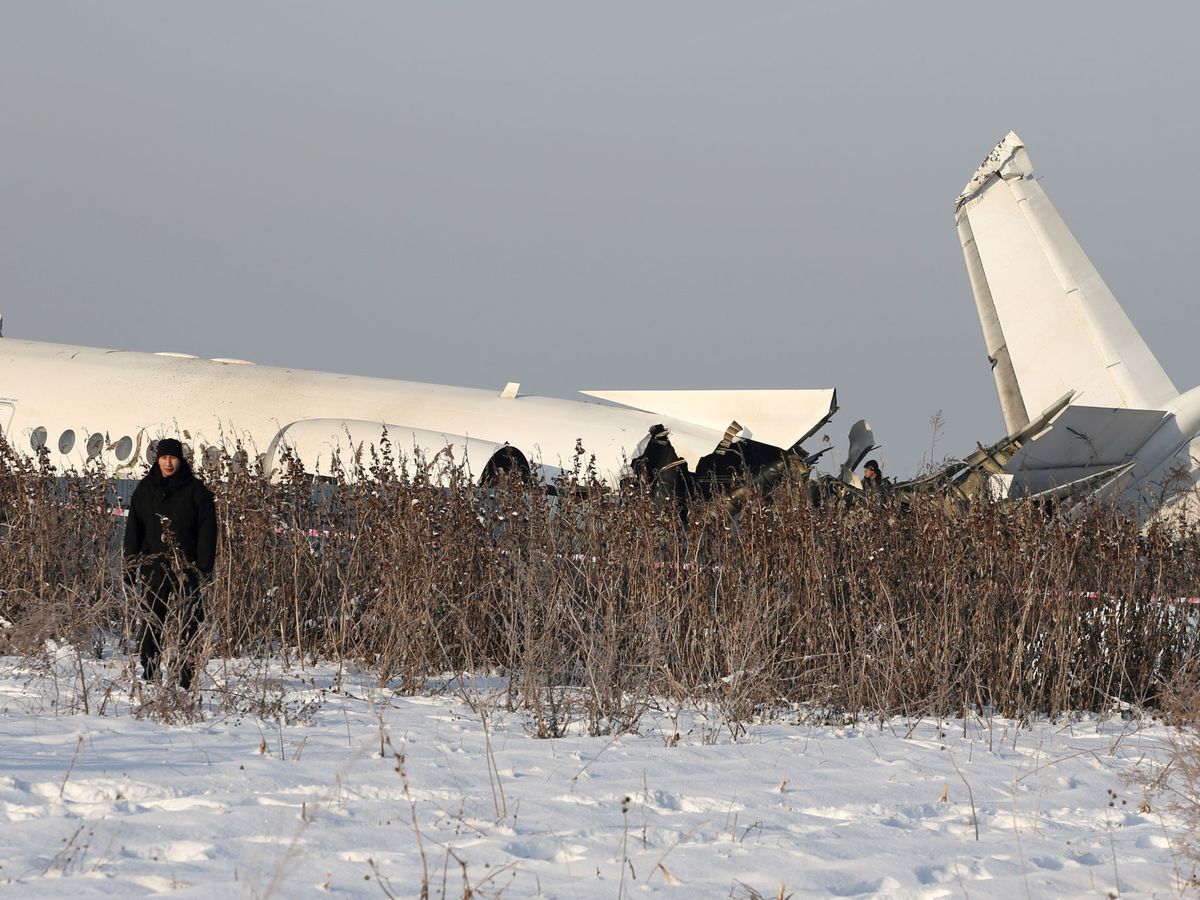 Foto: El avión siniestrado. (Reuters)