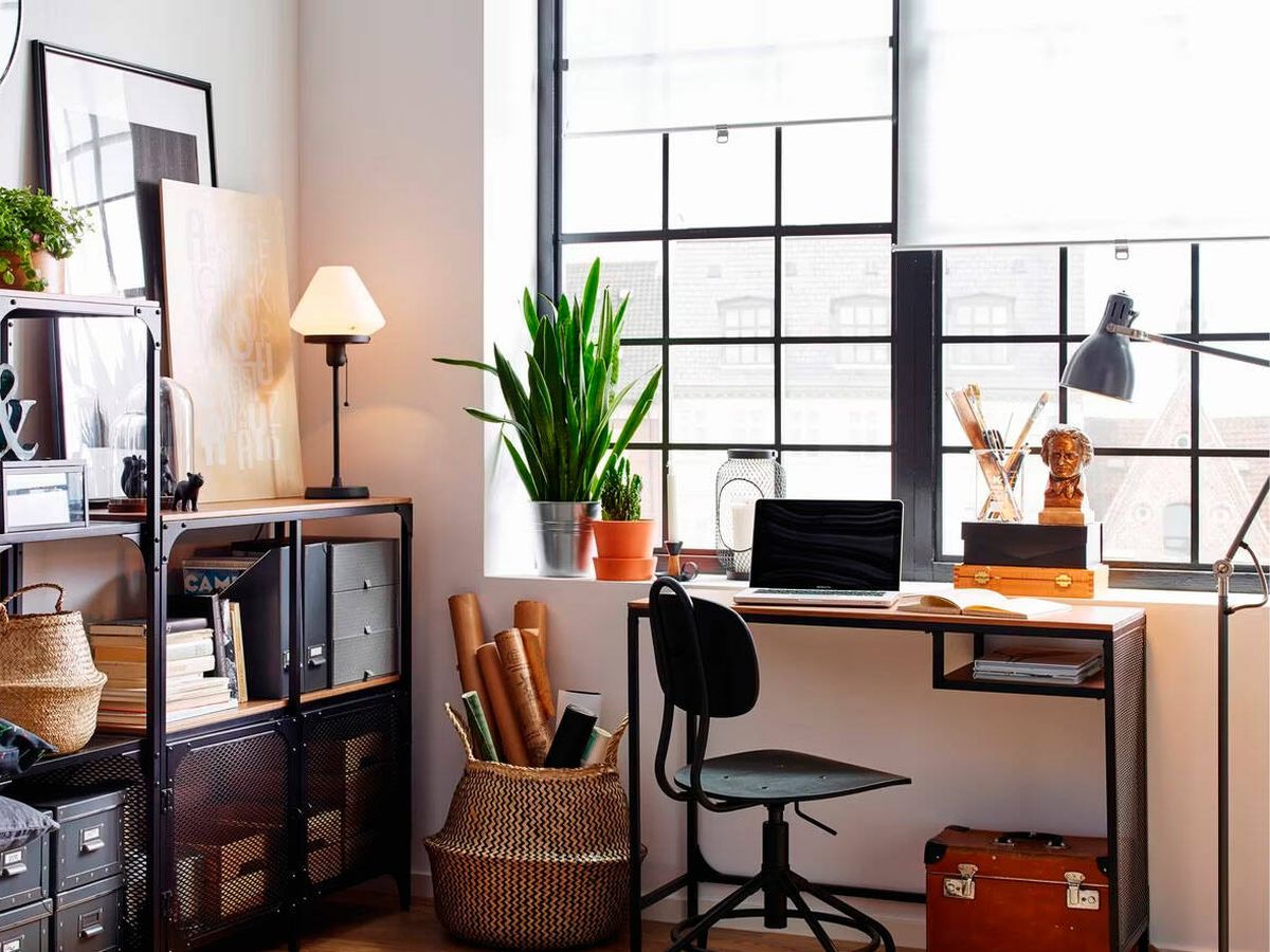 Foto: Hay cientos de opciones para montar un despacho en casa por poco dinero (Ikea)