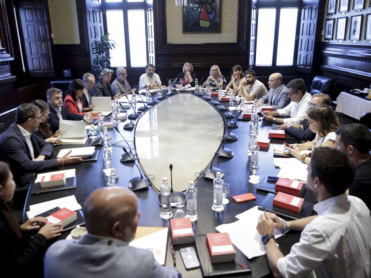 Foto: Reunión de la Junta de Portavoces del Parlament. (EFE/Quique García)