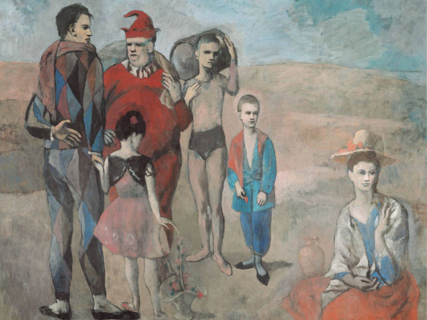 'Familia de saltimbanquis', Pablo Picasso, 1905. National Gallery of Art (Washington).