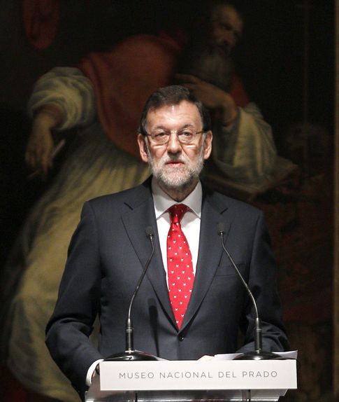 Mariano Rajoy en El Prado. (EFE)