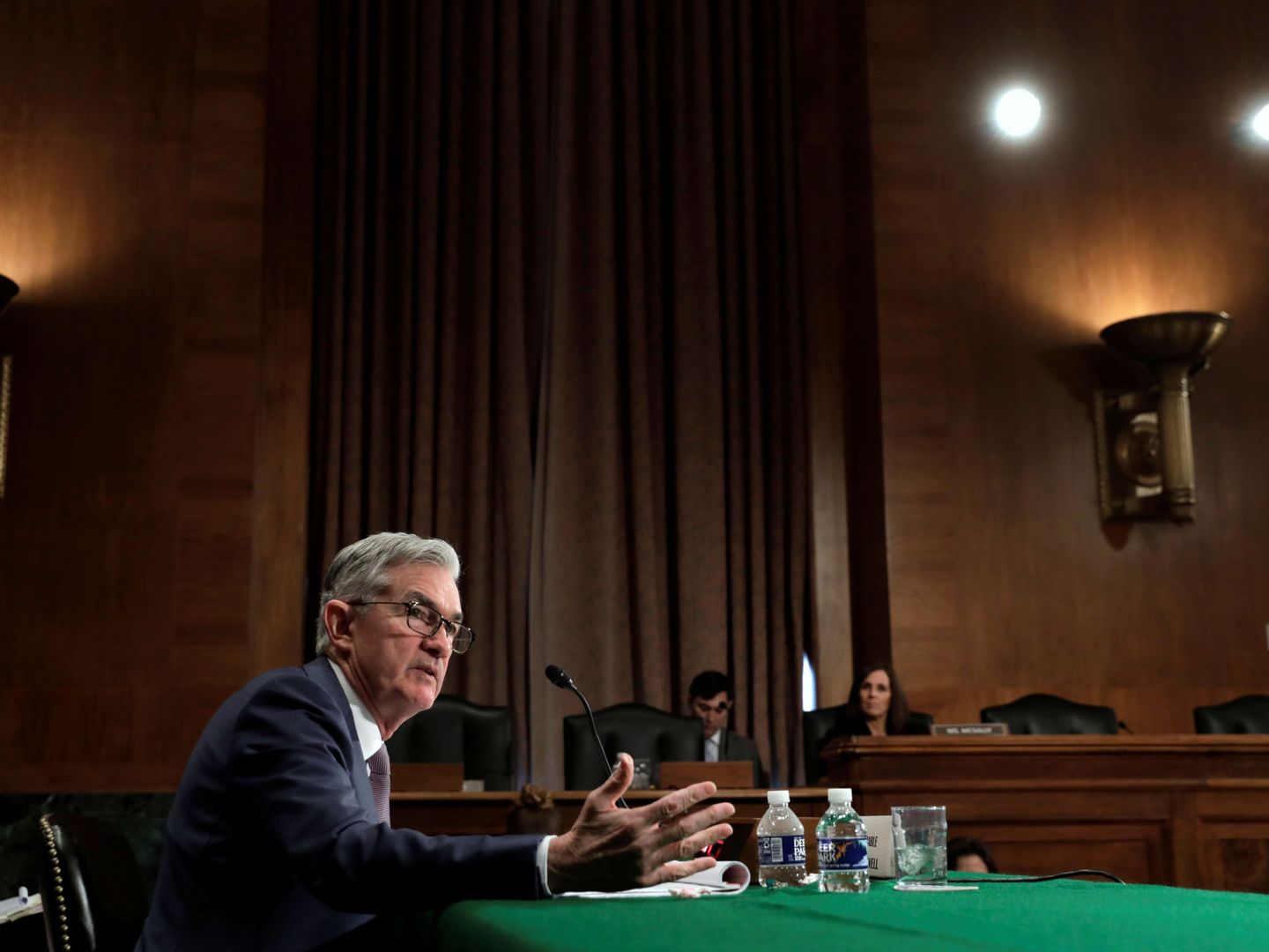 El presidente de la Fed, Jerome Powell, en el Congreso de EEUU. (Reuters)
