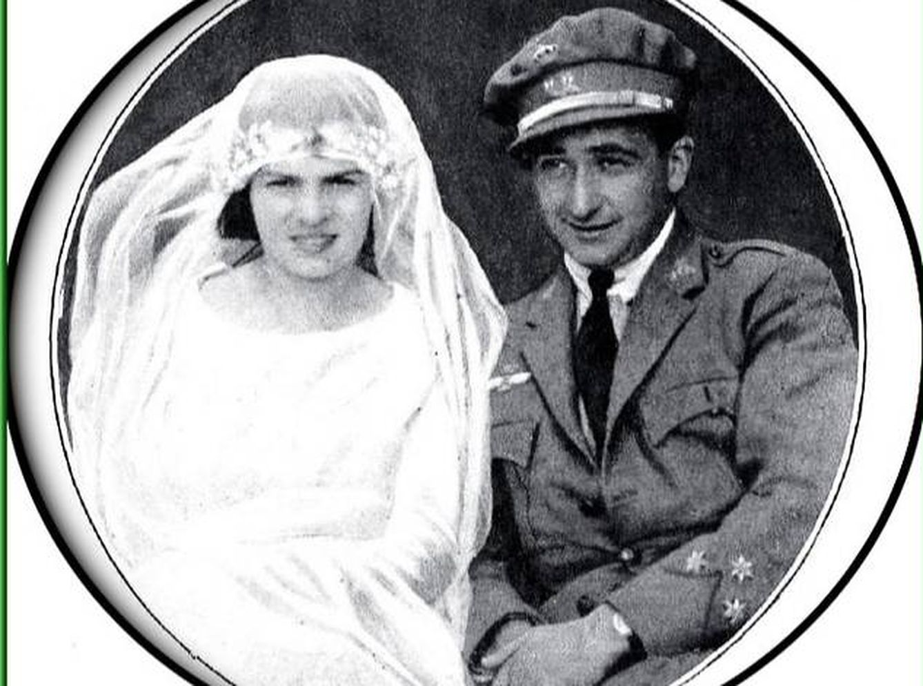 Ramón Franco el día de su boda con Carmen Díaz Guisasola