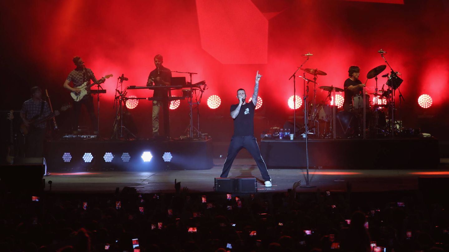 Maroon 5 en concierto (Rick Kern/Getty Images).