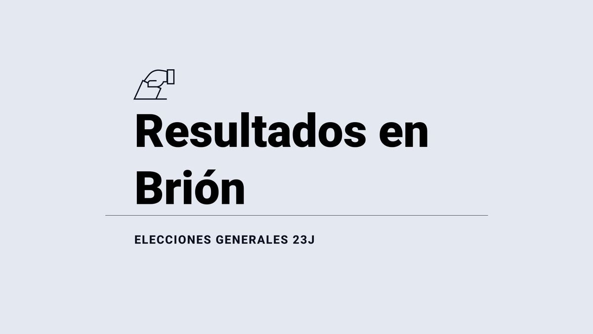 Resultados en Brión: votos y número de escaños de las elecciones generales 2023, en directo