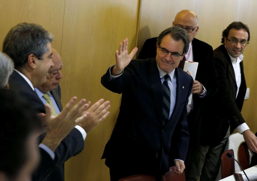 Foto: Artur Mas, Francesc Homs y Jordi Pujol 