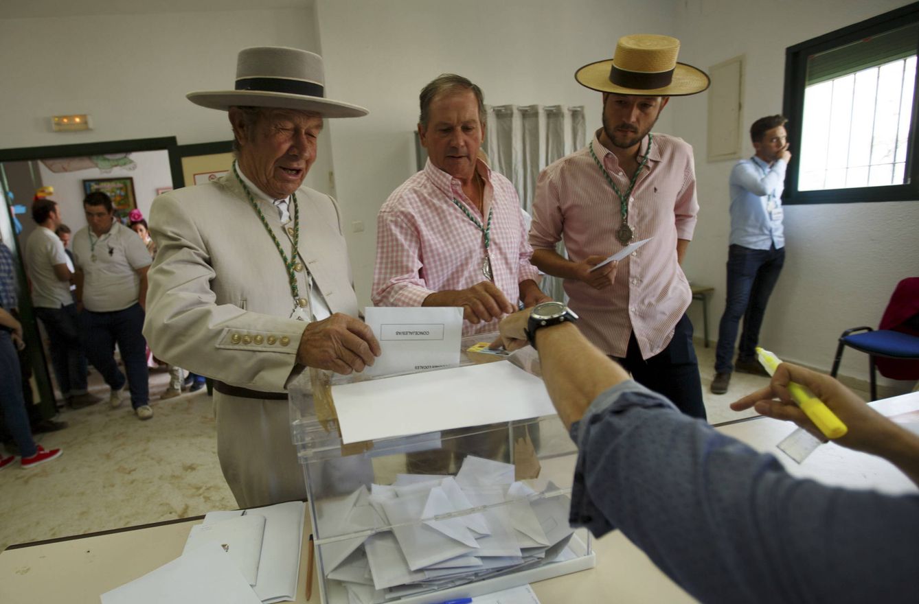 Este innovador sistema permite descubrir el sentido del voto de cualquier persona, incluidos los 'cowboys' sevillanos. (Reuters)