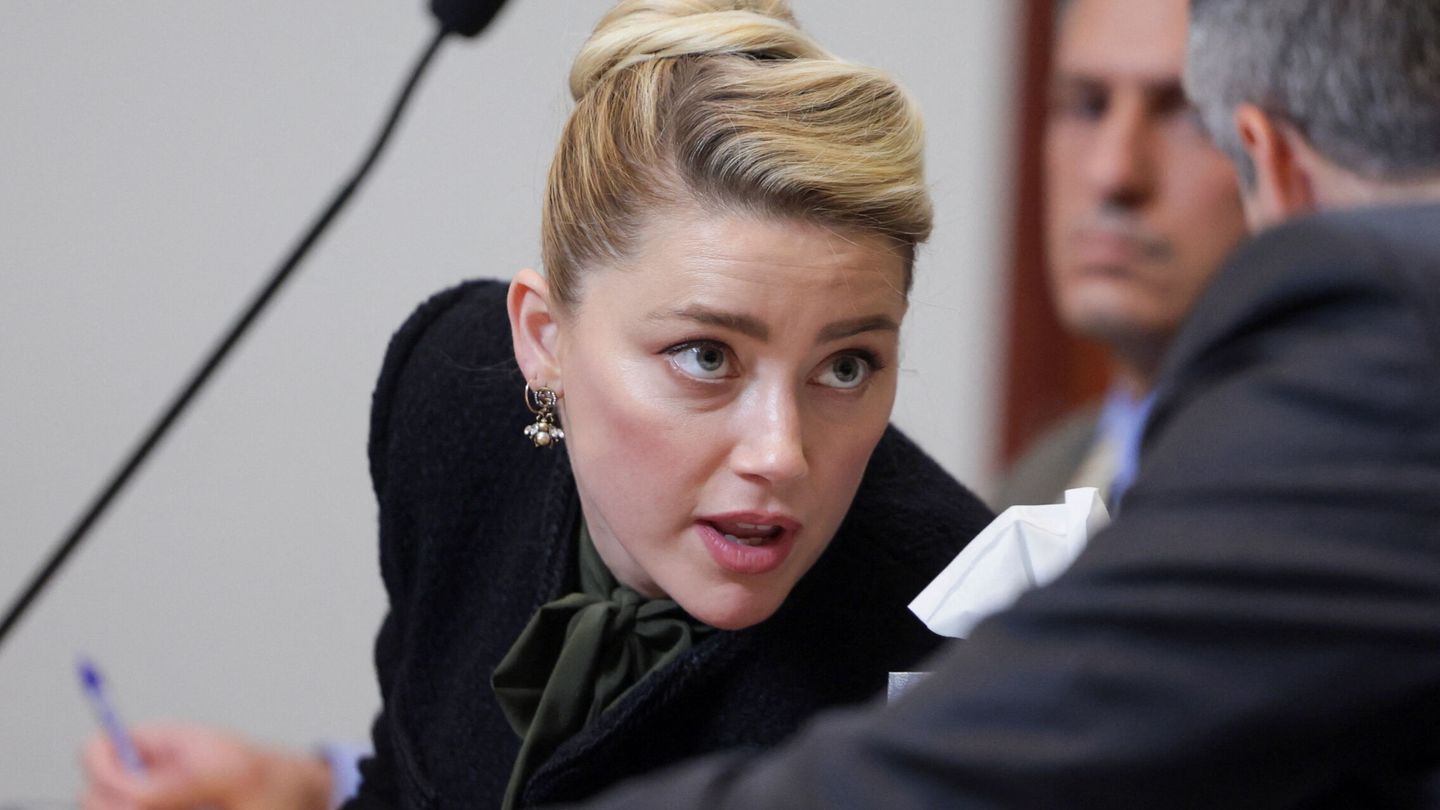Amber Heard, durante el juicio. (Reuters/Pool/ Evelyn Hockstein)