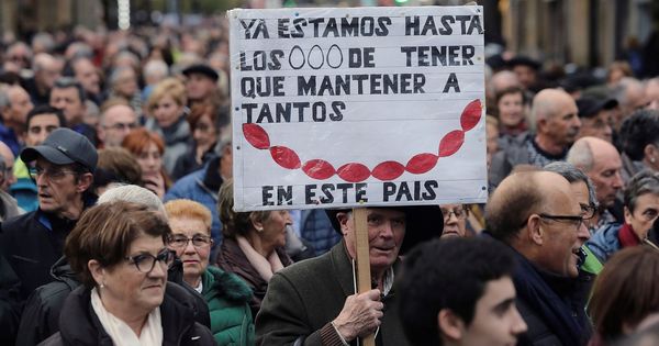 Foto: Manifestación de pensionistas en San Sebastián (Efe)