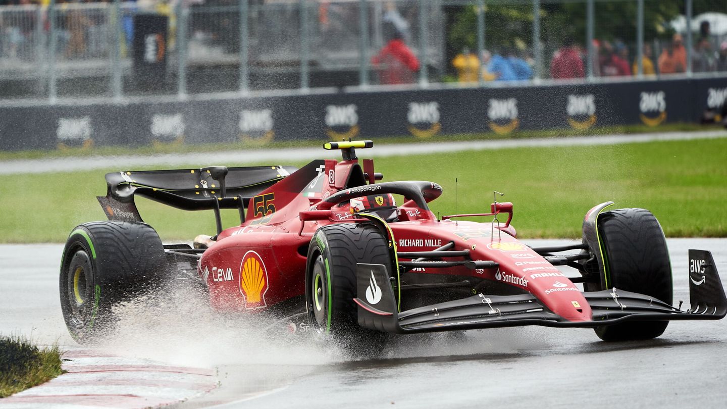 Sainz, durante la clasificación del sábado. (EFE/Andre Pichette)