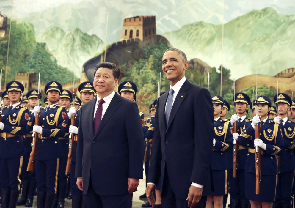 Foto: Xi Jinping recibe a Obama en Pekín. (EFE)