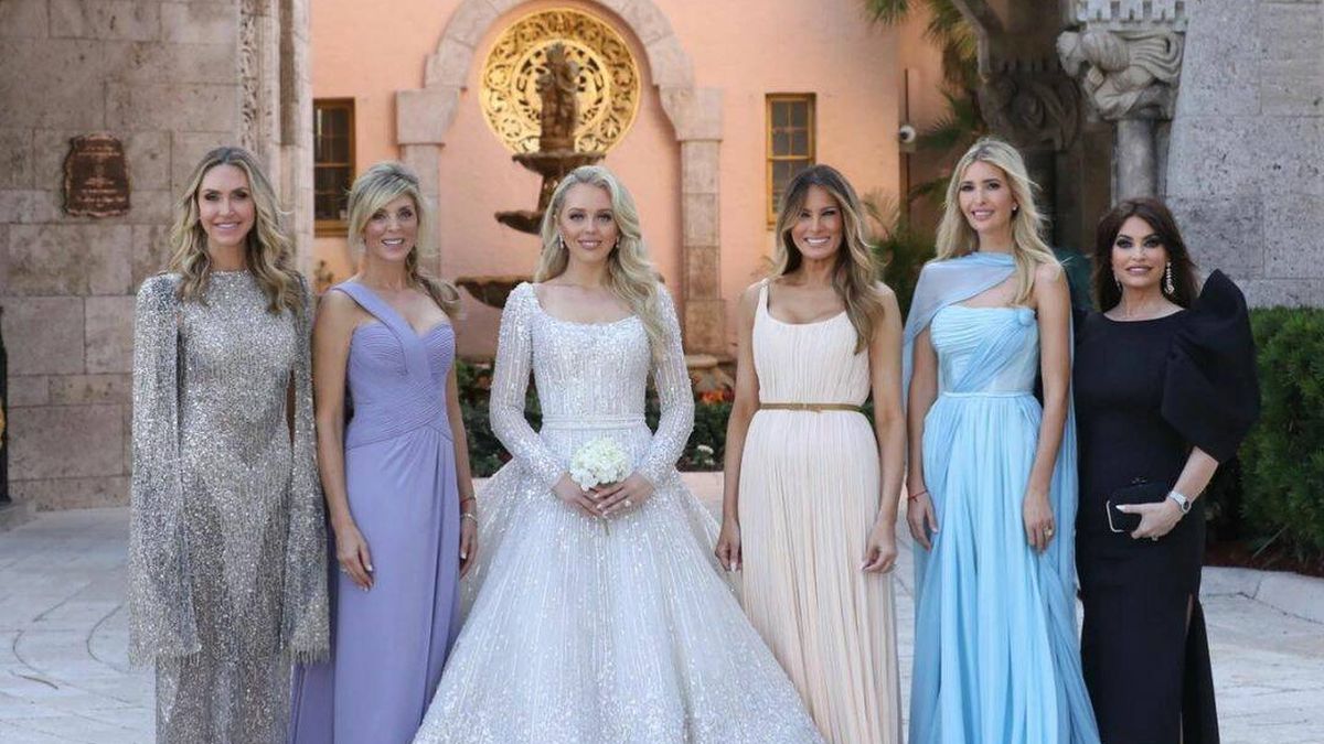 La boda de Tiffany, la hija de Donald Trump: de su vestido a los looks de Ivanka y Melania