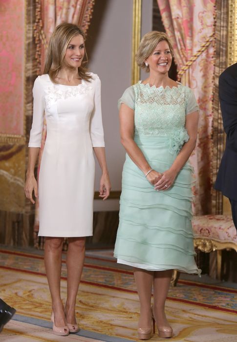 Foto: Doña Letizia y Lorena Castillo de Varela en el Palacio Real (Gtres)